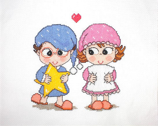 십자수 완성작품(원단상태)-쿠션용-별도 따다줄께/10287