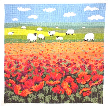 십자수 완성작품(원단상태)-OOE POPPY/10333