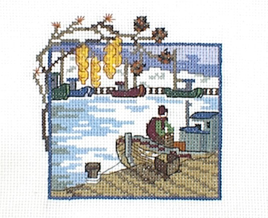 십자수 완성작품(원단상태)-FEBRUARY/10335