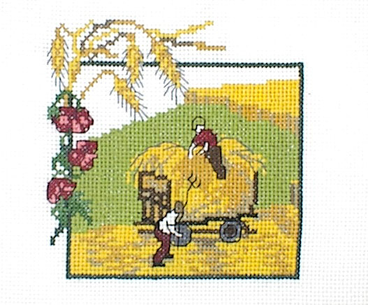 십자수 완성작품(원단상태)-JULY/10336