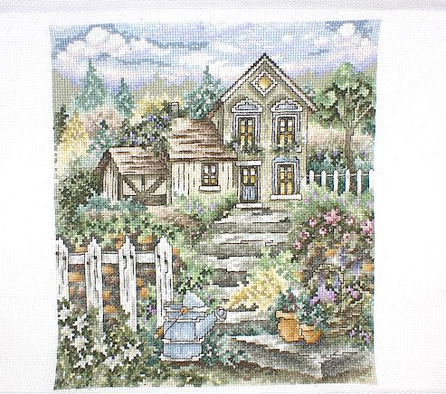 십자수 완성작품(원단상태)-COUNTRY LIVING/10368