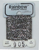 메탈릭자수실 RAINBOW(GLISSEN GLOSS) GUNMETAL GREY-905