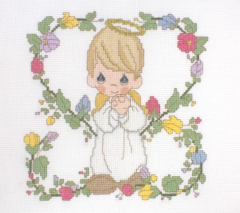 십자수 완성작품(원단상태)-Gloria & Pat PRAYERFUL ANGEL(기도)/10496