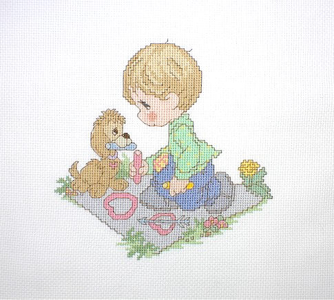 십자수 완성작품(원단상태)-Gloria & Pat CHALK/10515