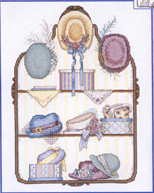 외국 십자수패키지 Bucilla/ANTIQUE HAT COLLECTION-43189