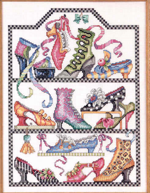 외국 십자수패키지 Bucilla/ANTIQUE SHOE COLLECTION-42640