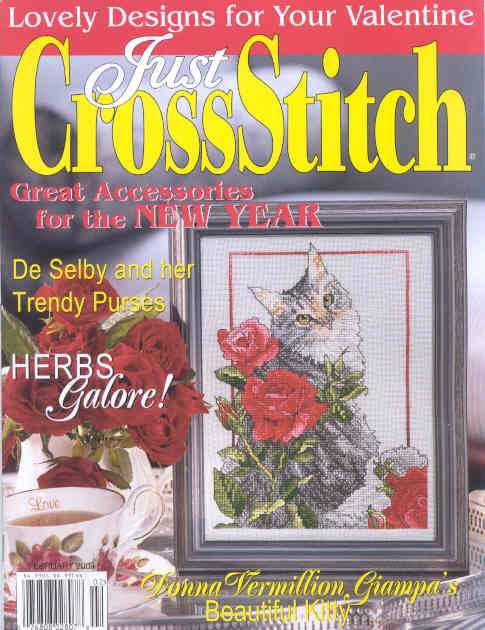 십자수잡지 JUST CROSSSTITCH FEBRUARY 2004