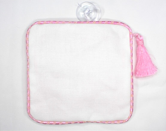 잠시주차-28카운트우유색-정사각-핑크색술/11379