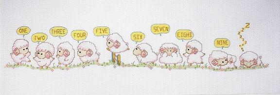 십자수 완성작품(원단상태)-SLEEP TIGHT/11441