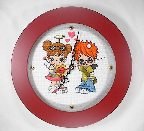 십자수 완성품 시계-330R-너의 수호천사가 되어줄께/11450