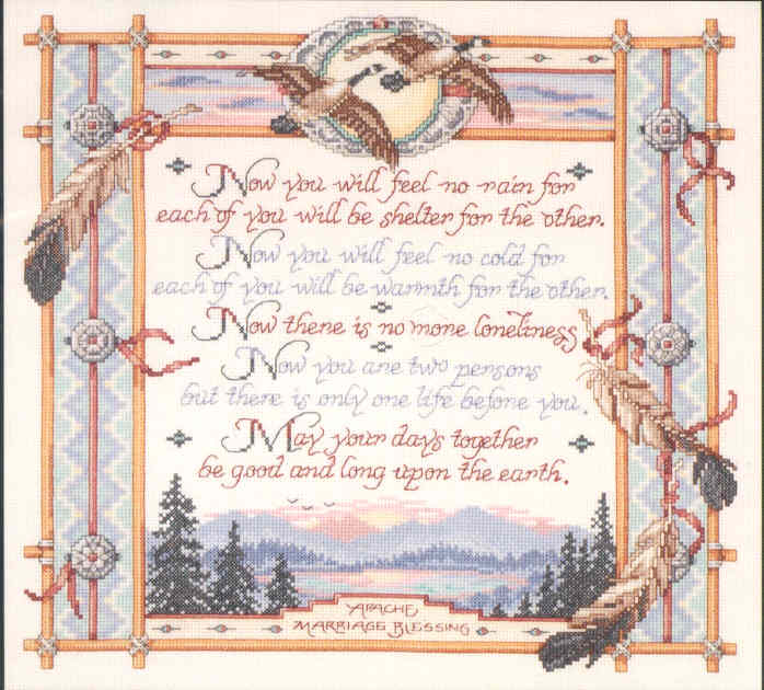 십자수도안책 Janlynn/ APACHE WEDDING BLESSING-023-0197