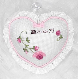 리본자수잠시주차 패키지-한송이 장미-A003