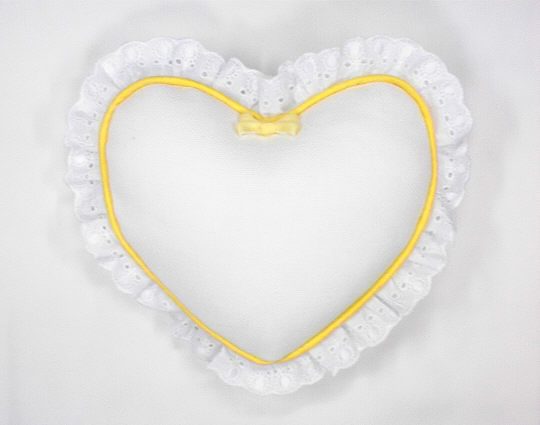 잠시주차-28카운트White-하트-노랑색핑/11695