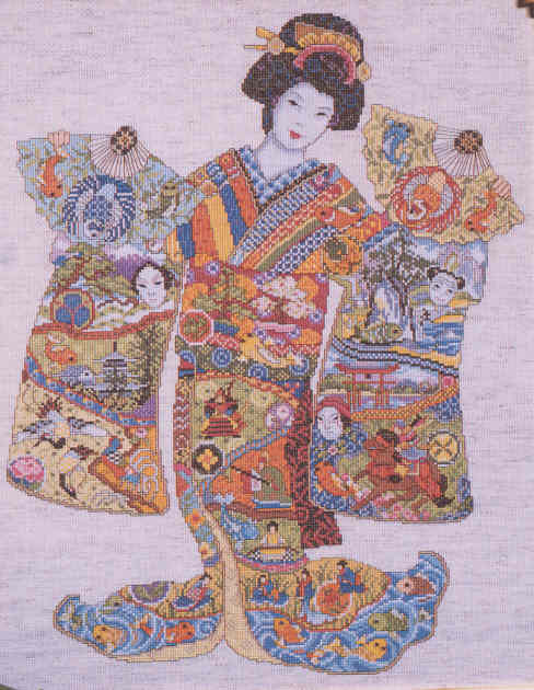 외국 십자수패키지 Design Works/ GEISHA-9993