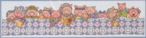 외국 십자수패키지 Design Works/ PIGS IN A BLANKET-9295
