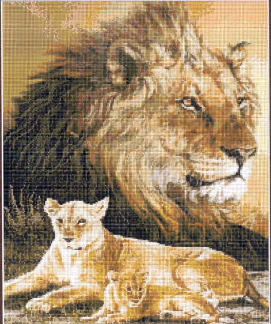 십자수도안책 명화 Kustom Krafts/ SPIRIT OF THE LION-NNT080(CHART PACK)