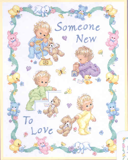 외국 십자수패키지 Dimensions/ 아기이불 SOMEONE NEW BABY-72963