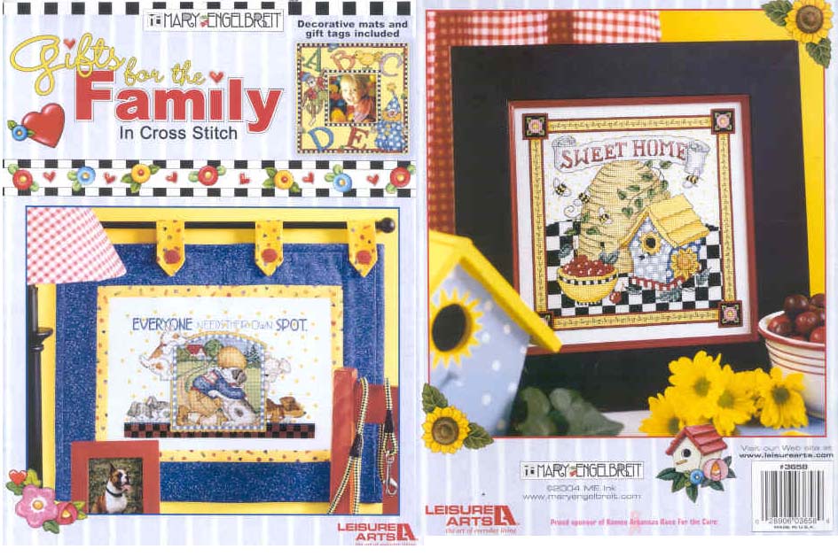 십자수도안책 Leisure Arts/ MARY ENGELBREIT, GIFTS FOR THE FAMILY-3658