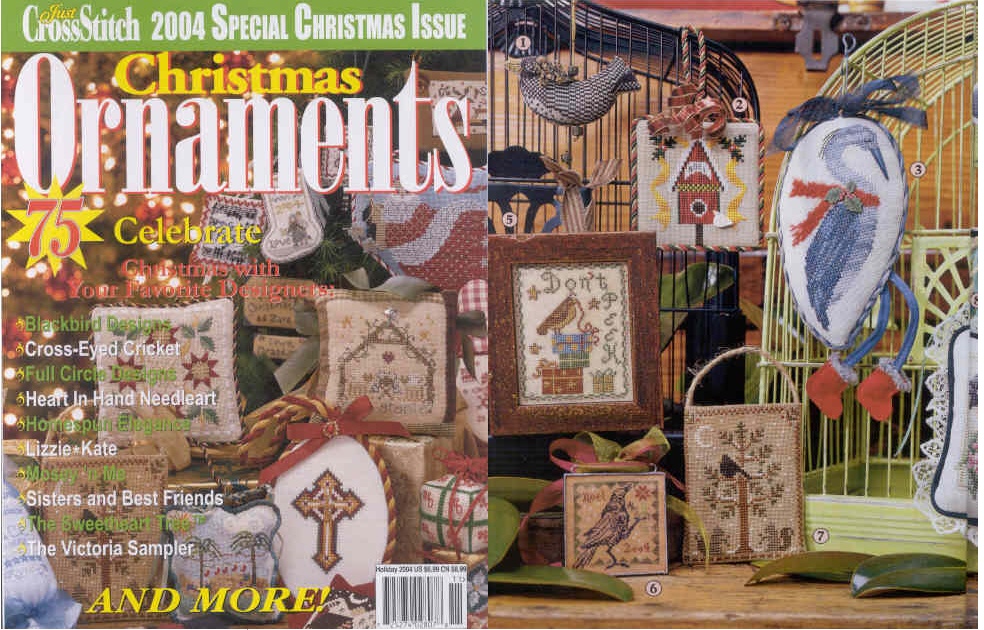 십자수잡지 JUST CROSSSTITCH ORNAMENTS 2004