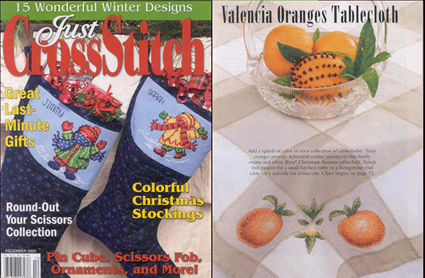십자수잡지 JUST CROSSSTITCH DECEMBER 2004