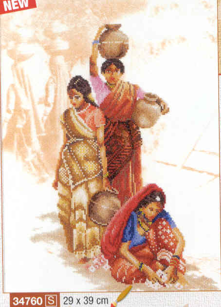 외국 십자수패키지 Lanarte/INDIAN WOMEN-34760