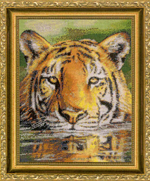 십자수도안책 명화 Kustom Krafts/ WATER TIGER II-JW-030(CHART PACK)