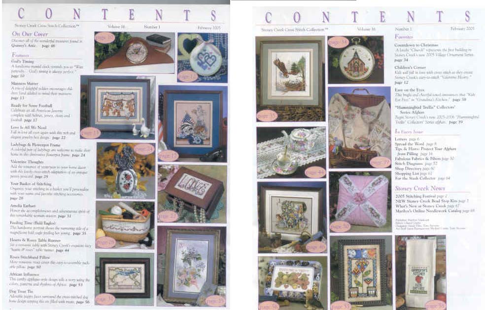 십자수잡지 STONEY CREEK-FEBRUARY 2005