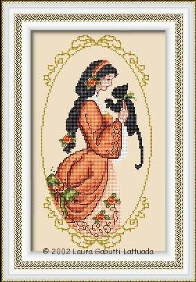 십자수도안책 Passione Ricamo/ FALL LADY-RL04