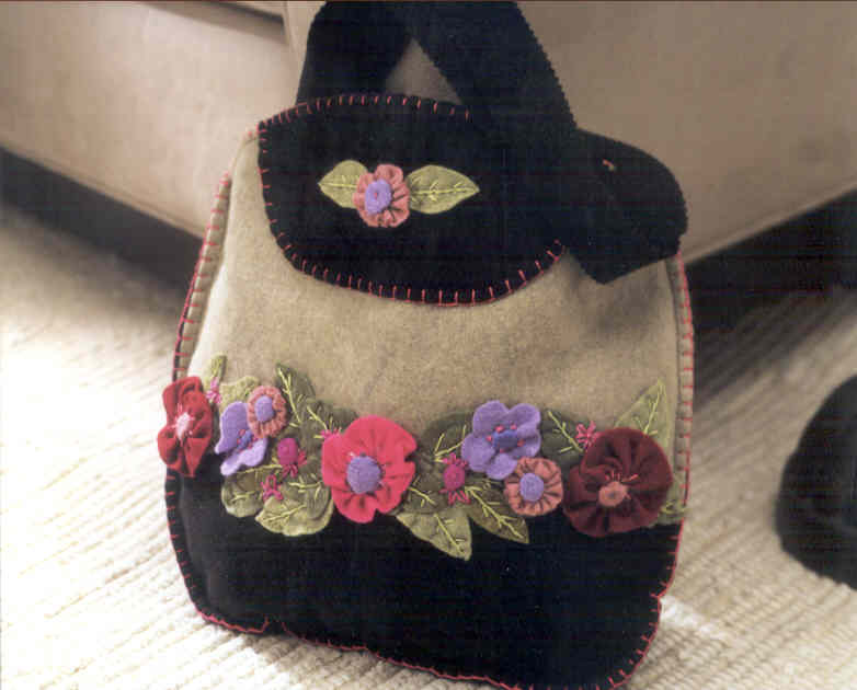 Bucilla 펠트 패키지/ FLOWER BOUQUET TOTE BAG-85088