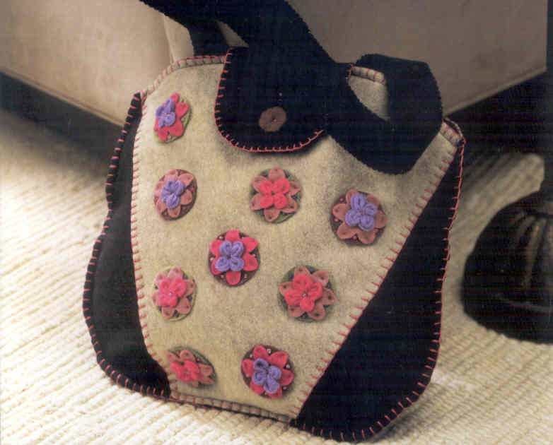 Bucilla 펠트 패키지/ BLOSSOMS TOTE BAG-85087