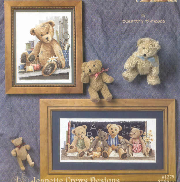 십자수도안책 Jeanette/ THREAD BEAR TEDDIES-1279