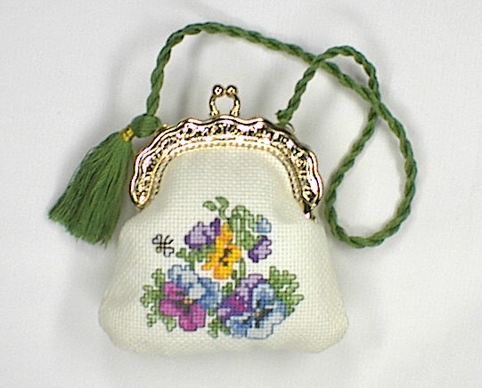 십자수패키지 실없는 동전지갑 PANSY-13417