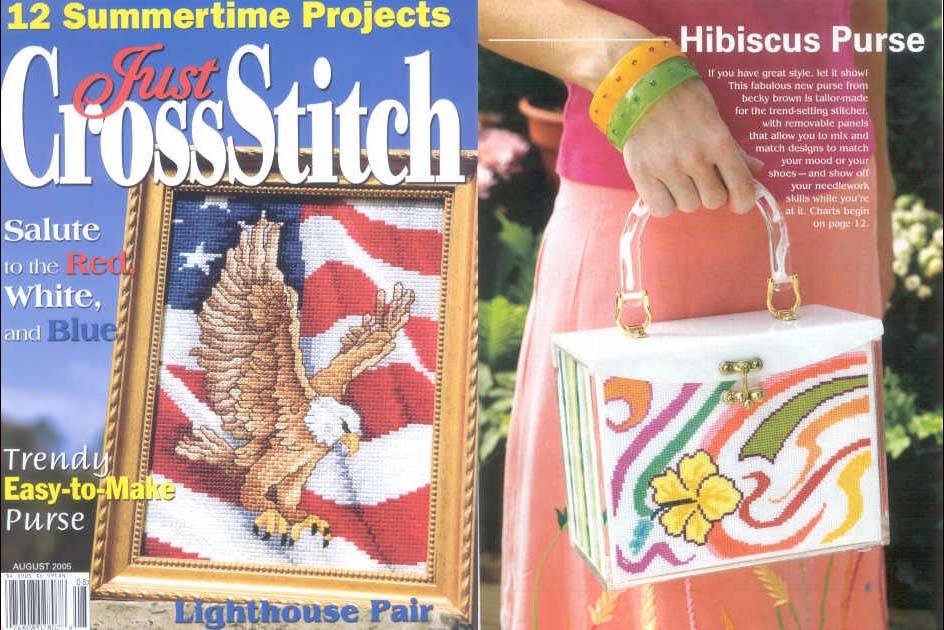 십자수잡지 JUST CROSSSTITCH AUGUST 2005