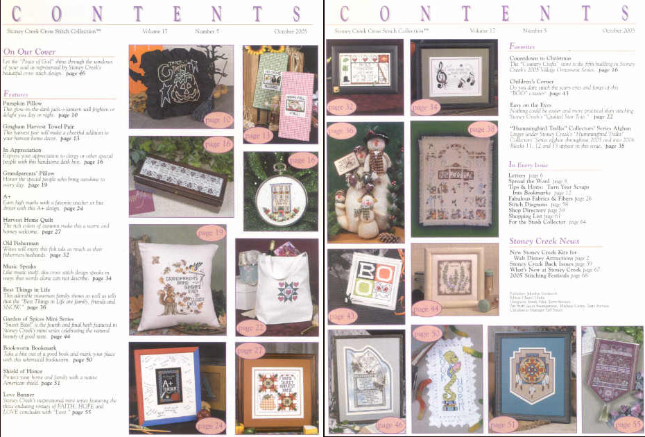 십자수잡지 STONEY CREEK-OCTOBER 2005