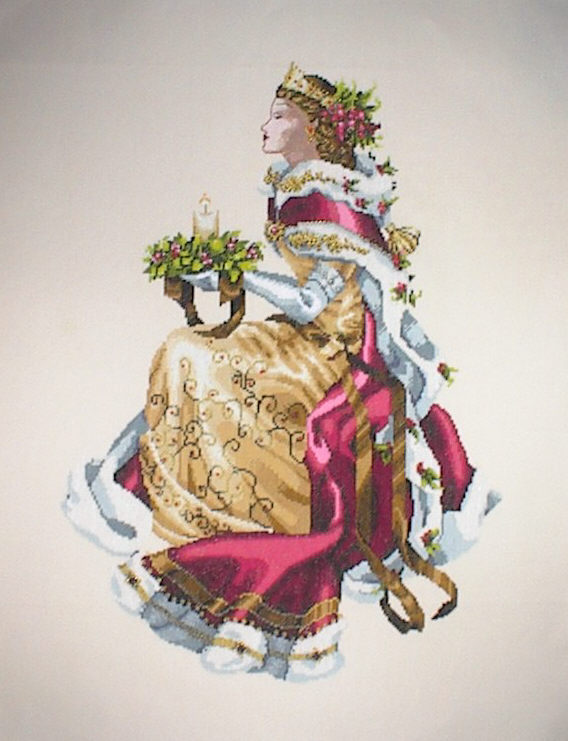 십자수 완성작품(원단상태)-ROYAL HOLIDAY/13587