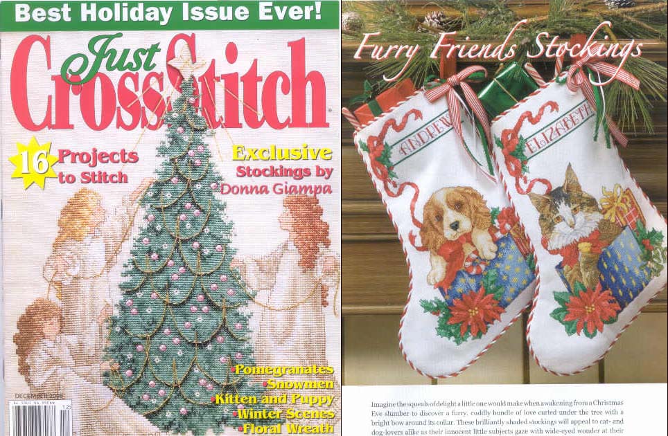 십자수잡지 JUST CROSSSTITCH DECEMBER 2005