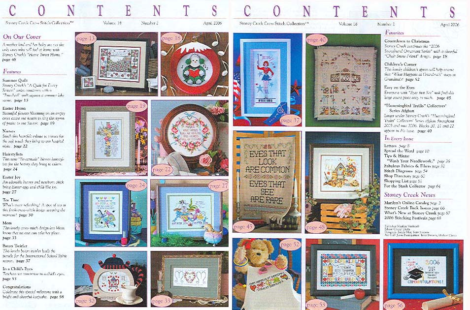 십자수잡지 STONEY CREEK-APRIL 2006