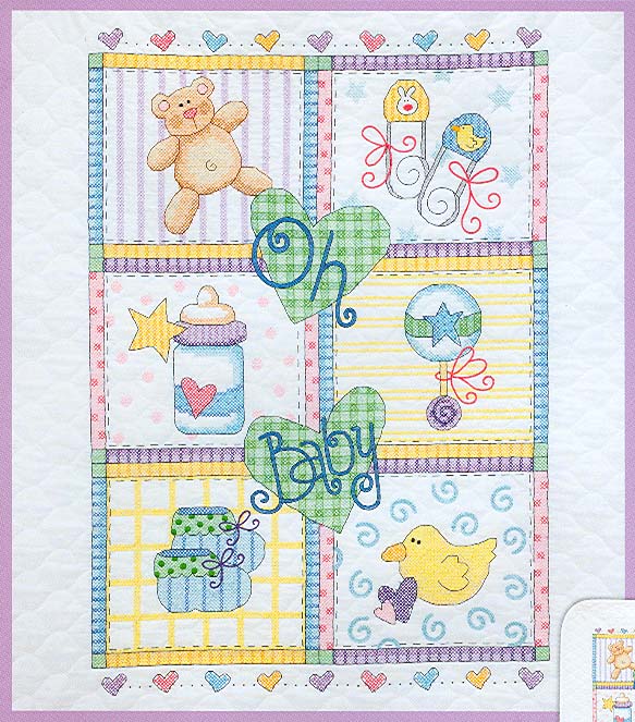 외국 십자수패키지 Dimensions/ 아기이불 BABY SQUARES-73103