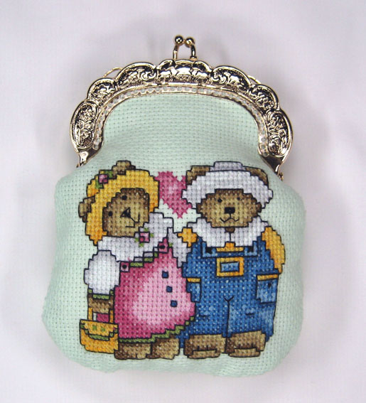 십자수패키지 실없는 동전지갑 TEDDY COUPLE-13896