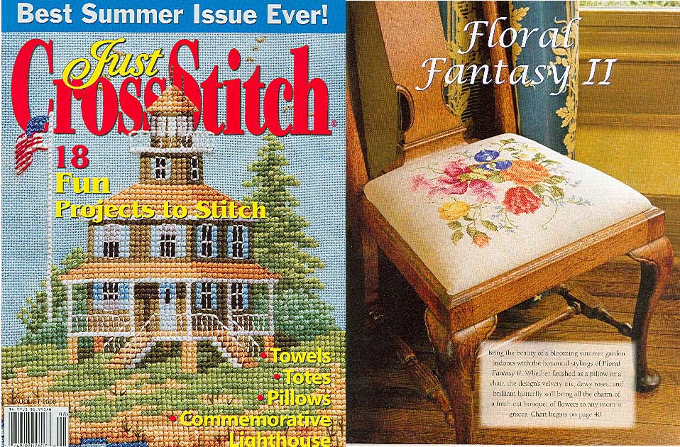 십자수잡지 JUST CROSSSTITCH AUGUST 2006