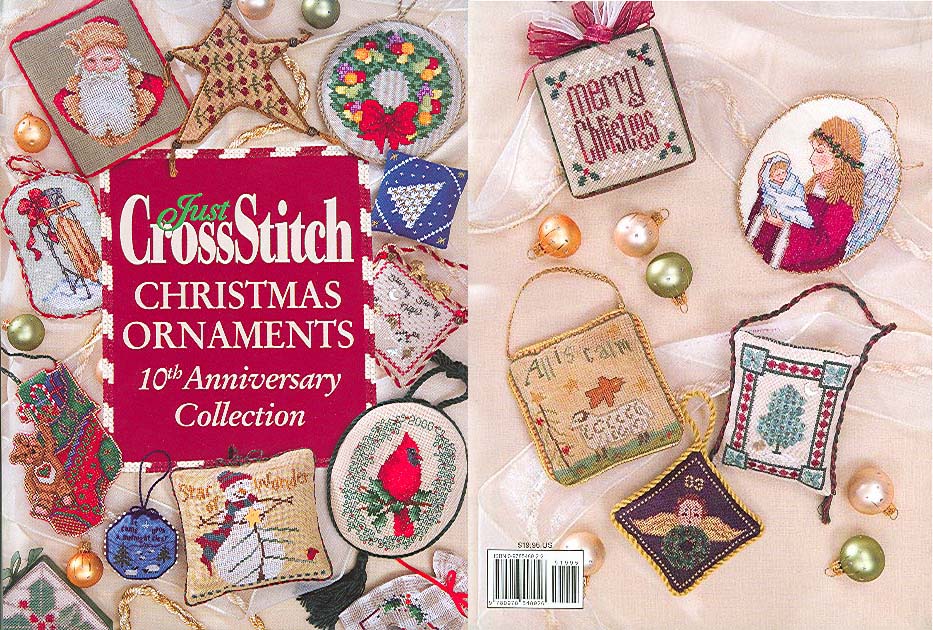 십자수잡지 JUST CROSSSTITCH ORNAMENTS (10TH ANNIVERSARY COL)-(책번호 뒷표지좌측하단 51995)