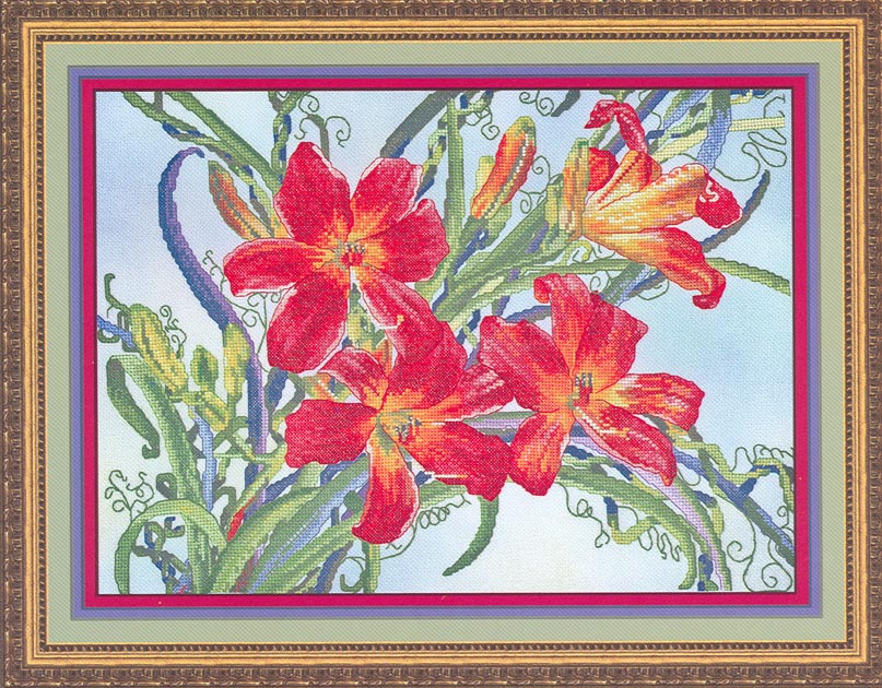 십자수도안책 Cross My Heart/ WALTZING LILIES-297