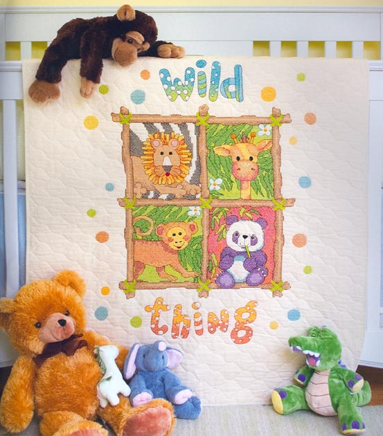 외국 십자수패키지 Dimensions/ 아기이불 WILD THING (NATURAL원단)-73249