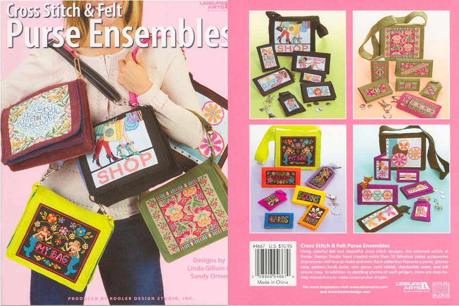 십자수도안책 Leisure Arts/ CROSS STITCH & FELT PURSE ENSEMBLES-4667