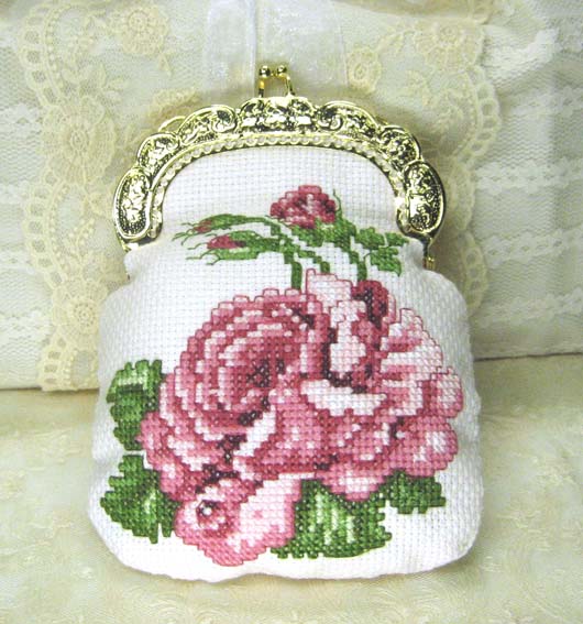 십자수패키지 실없는 동전지갑 ALMOST REAL ROSE-14269