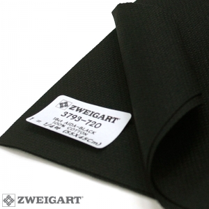 쯔바이 자수원단 18카운트-AIDA-BLACK/3793-720