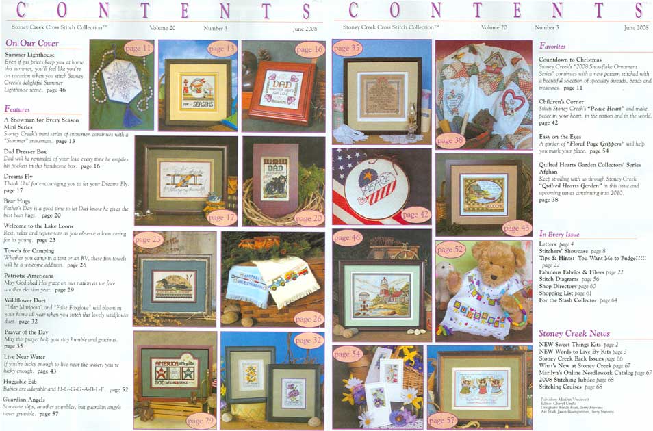 십자수잡지 STONEY CREEK-JUNE 2008