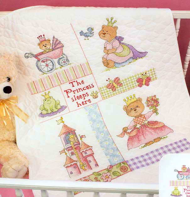 외국 십자수패키지 Dimensions/ 아기이불 BABY PRINCESS-73424