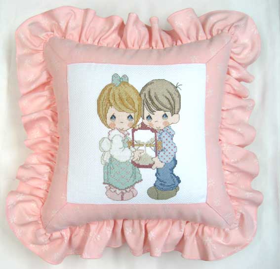 십자수 완성품 쿠션-얼큰이TOGETHER/14604