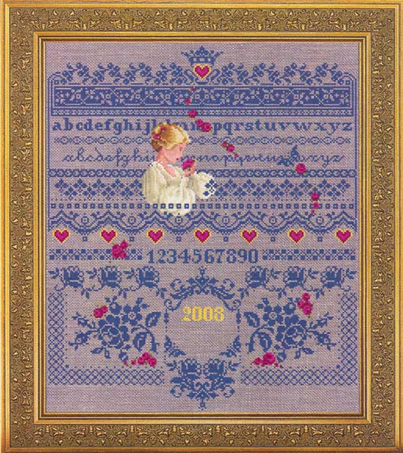 십자수도안책 Lavender & Lace/ FALLEN ROSES-LL64